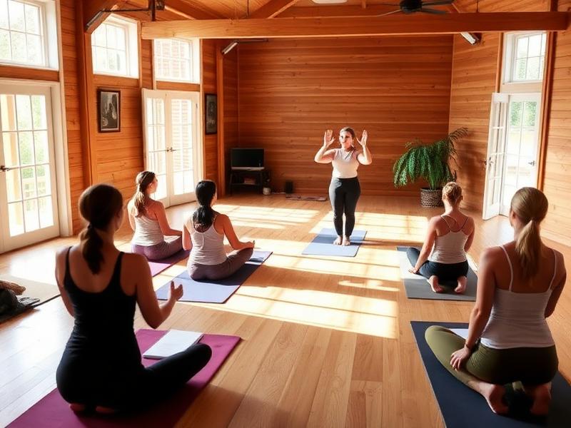 Yoga teacher training class